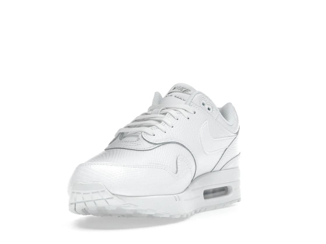 Vue 13 de Nike Air Max 1 Premium White Snakeskin