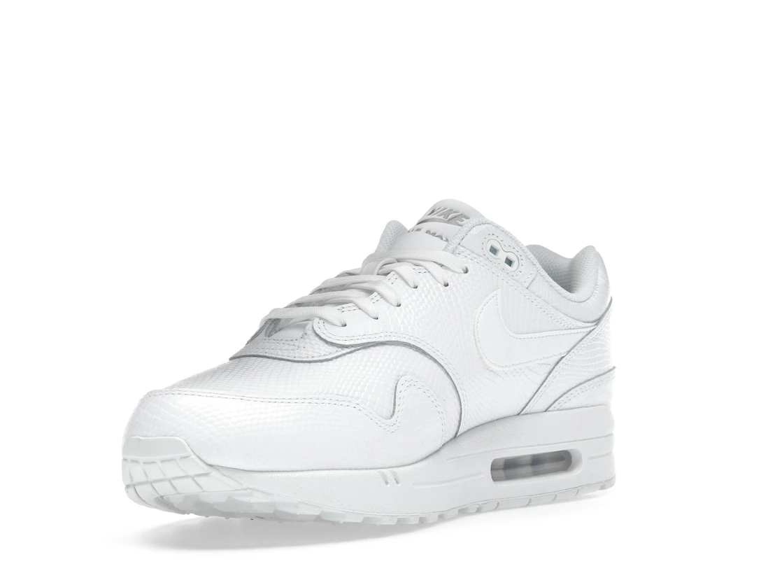 Vue 14 de Nike Air Max 1 Premium White Snakeskin