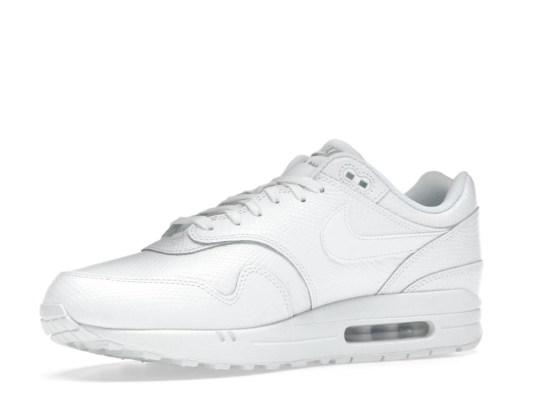 Vue 16 de Nike Air Max 1 Premium White Snakeskin