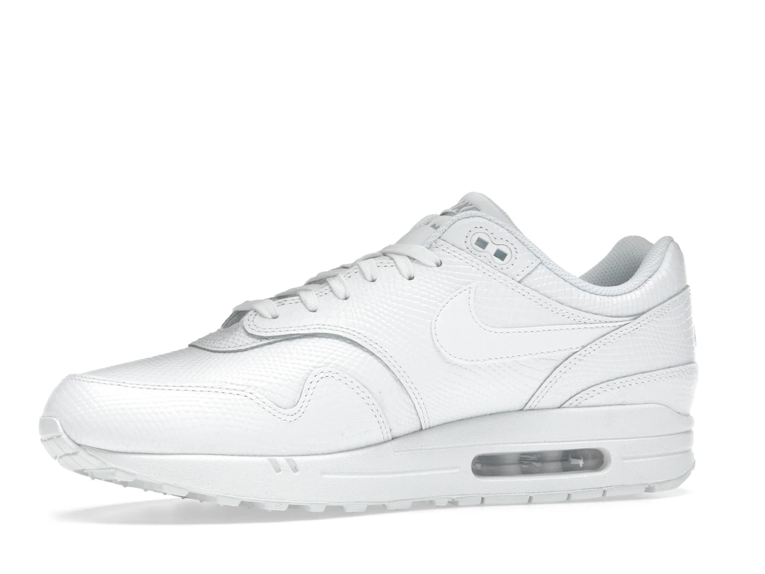 Vue 17 de Nike Air Max 1 Premium White Snakeskin
