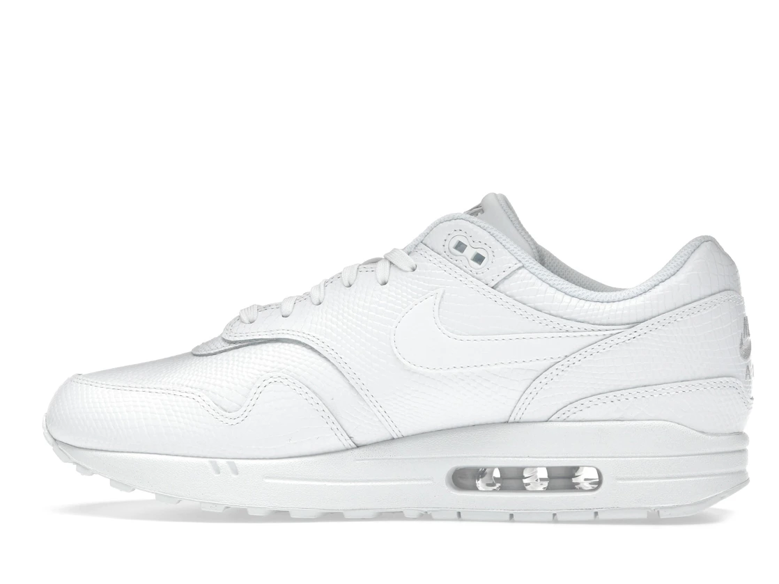Vue 20 de Nike Air Max 1 Premium White Snakeskin