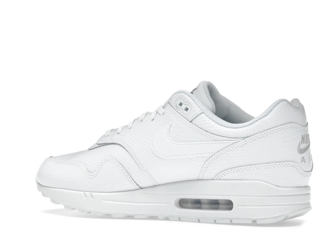 Vue 22 de Nike Air Max 1 Premium White Snakeskin
