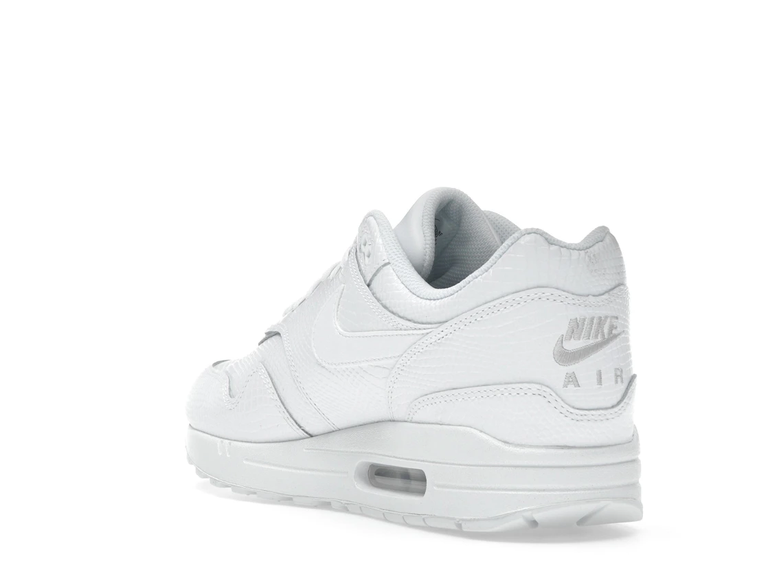 Vue 25 de Nike Air Max 1 Premium White Snakeskin