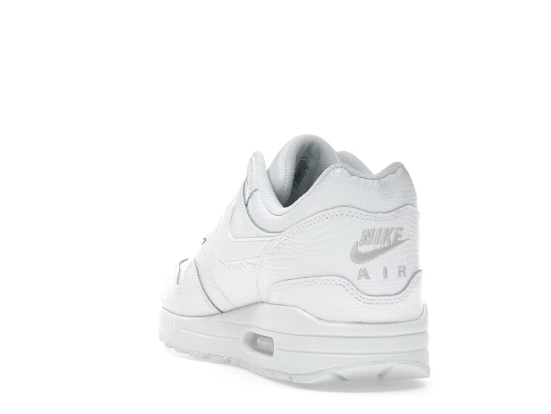 Vue 26 de Nike Air Max 1 Premium White Snakeskin