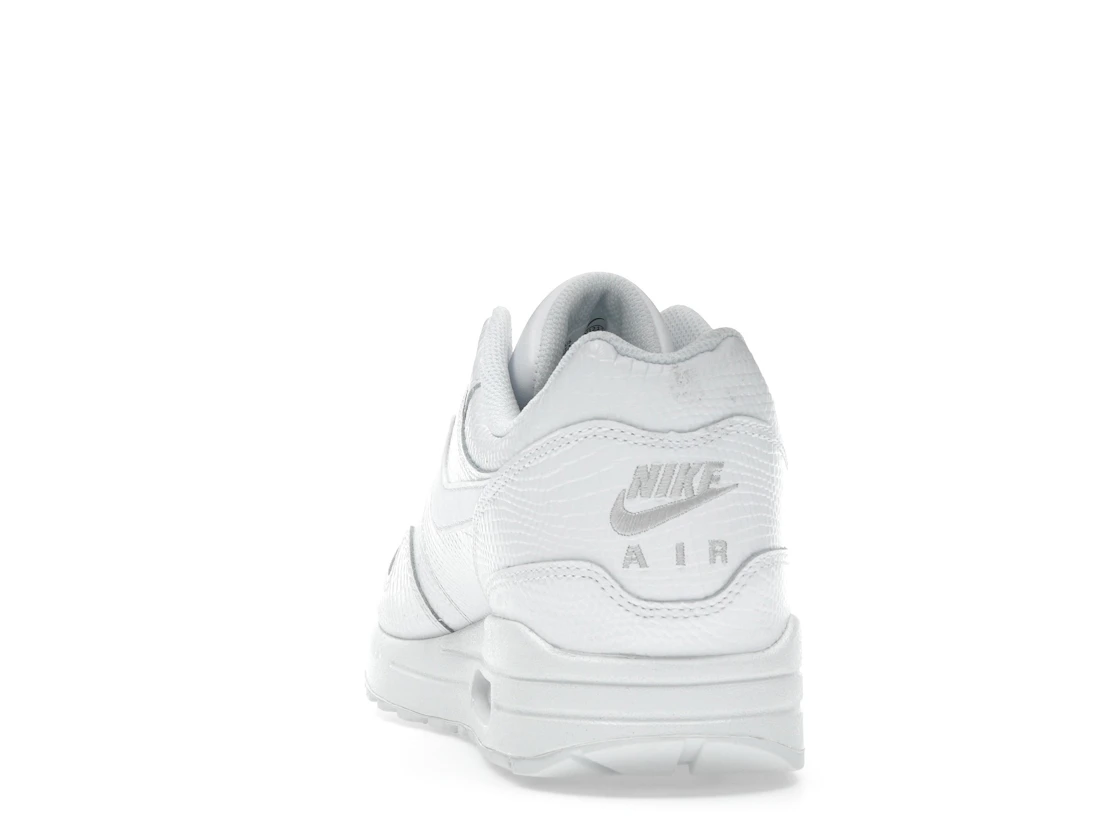 Vue 27 de Nike Air Max 1 Premium White Snakeskin