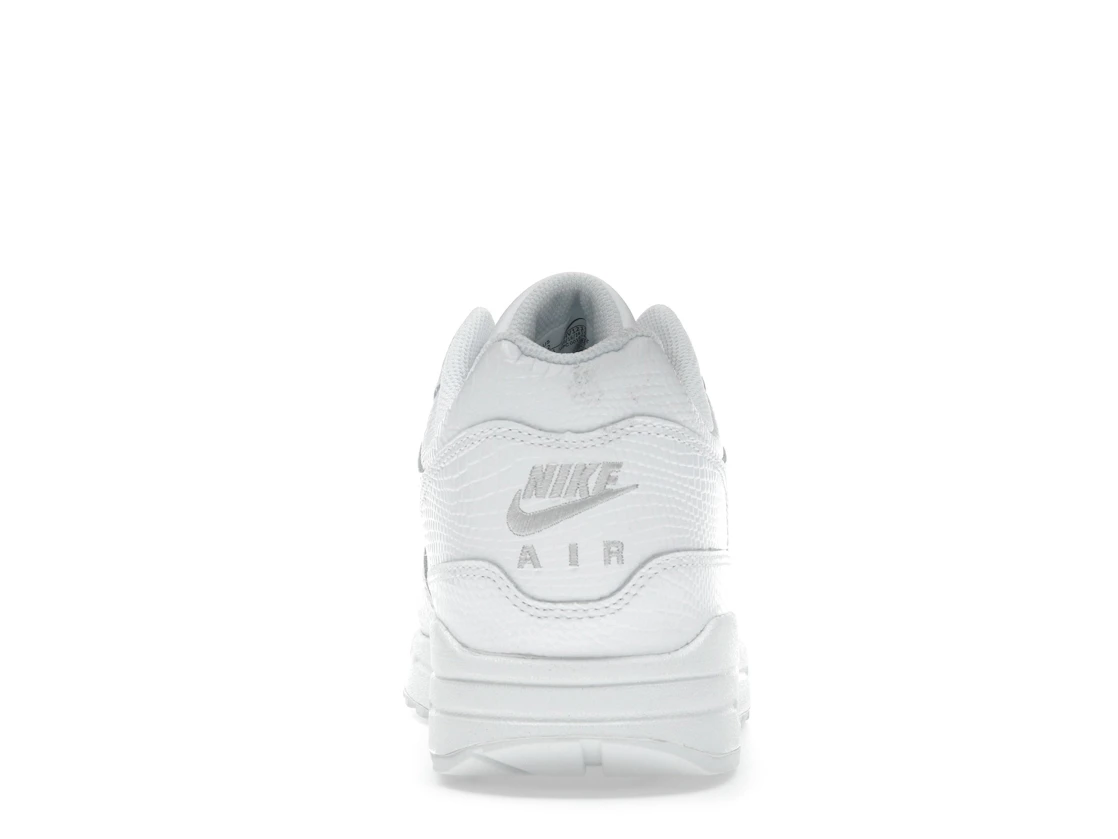 Vue 28 de Nike Air Max 1 Premium White Snakeskin
