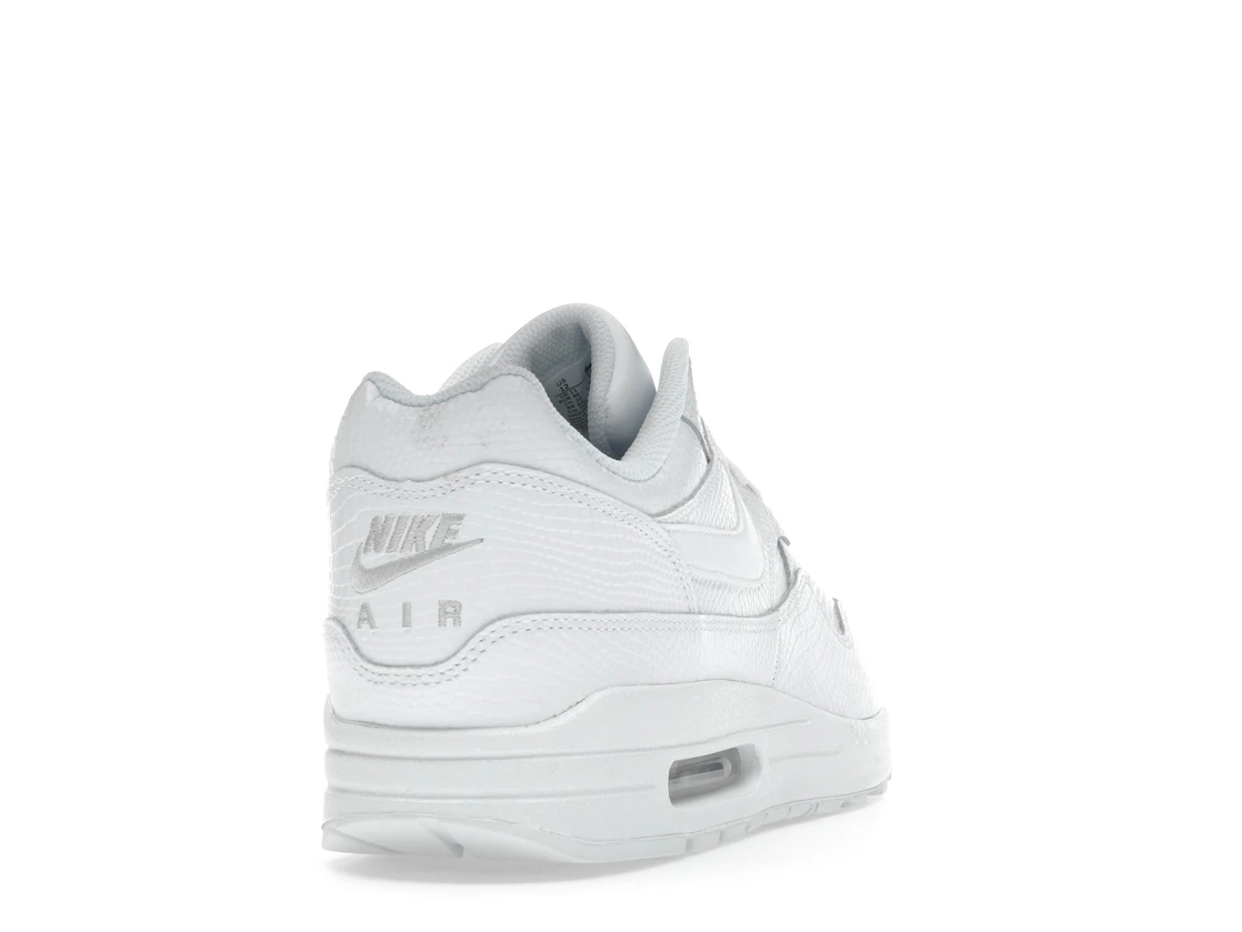Vue 30 de Nike Air Max 1 Premium White Snakeskin