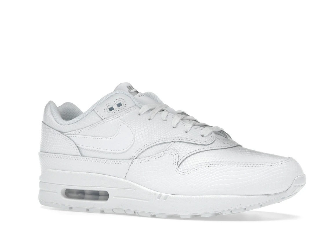 Vue 4 de Nike Air Max 1 Premium White Snakeskin