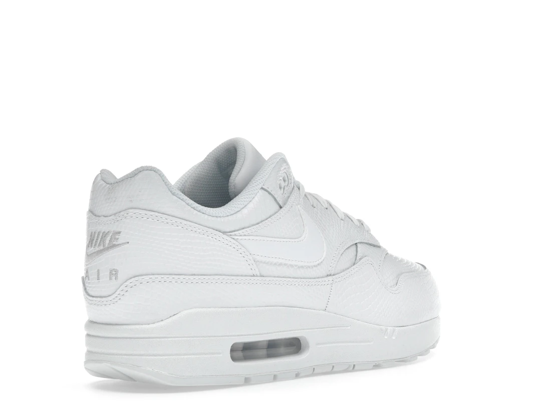 Vue 32 de Nike Air Max 1 Premium White Snakeskin