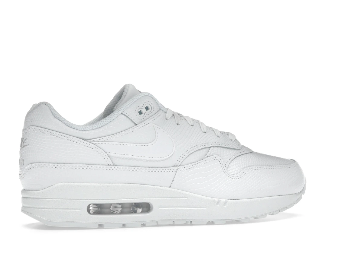 Vue 35 de Nike Air Max 1 Premium White Snakeskin