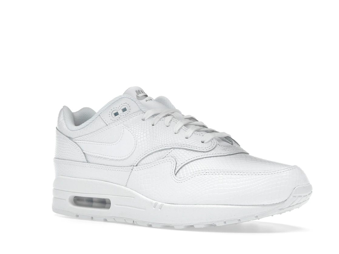 Vue 5 de Nike Air Max 1 Premium White Snakeskin