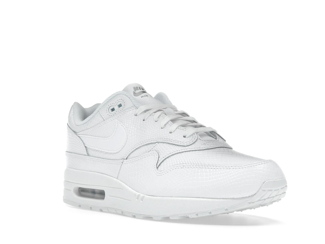 Vue 6 de Nike Air Max 1 Premium White Snakeskin