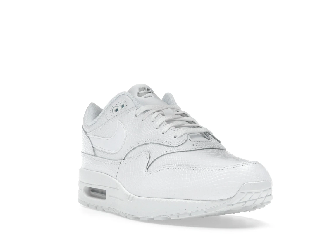 Vue 7 de Nike Air Max 1 Premium White Snakeskin