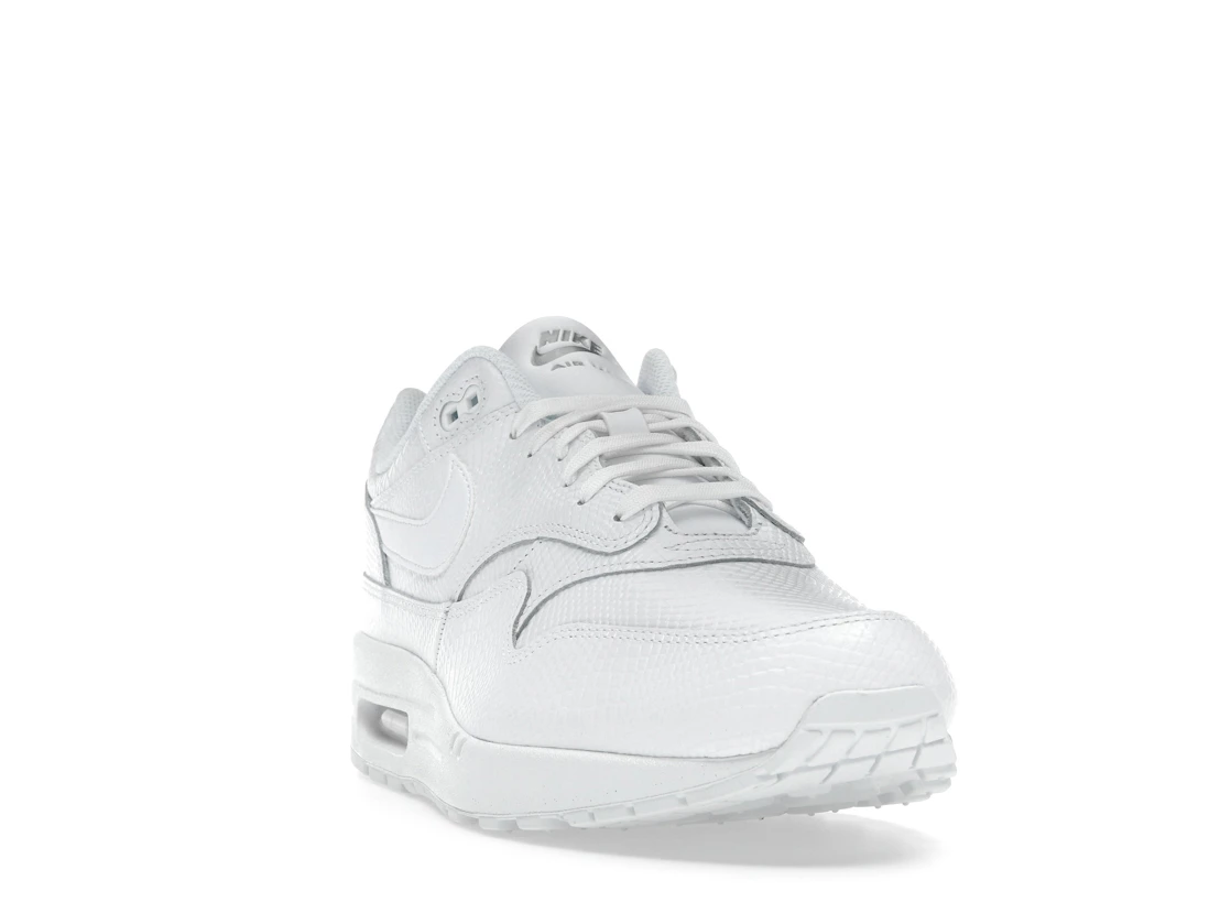 Vue 8 de Nike Air Max 1 Premium White Snakeskin
