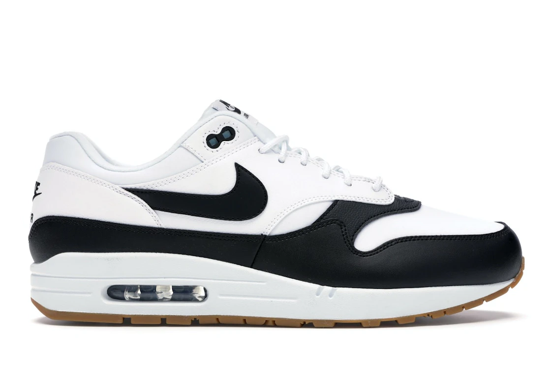 Vue 1 de Nike Air Max 1 SE White Black Gum