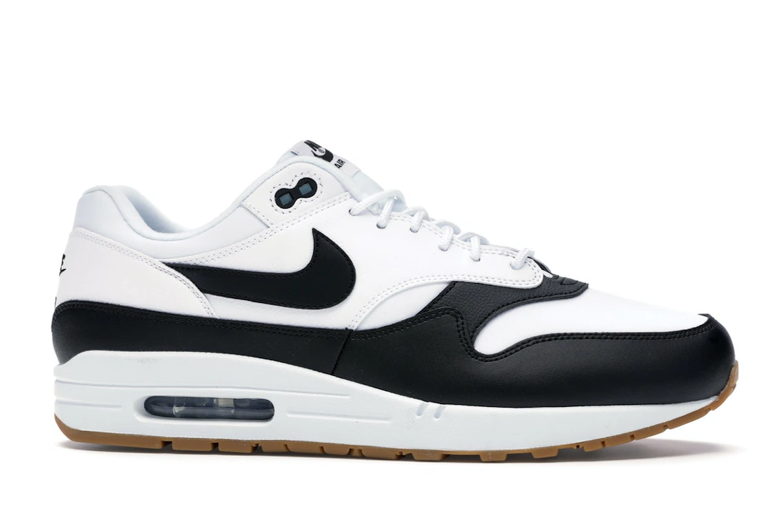 Vue 2 de Nike Air Max 1 SE White Black Gum