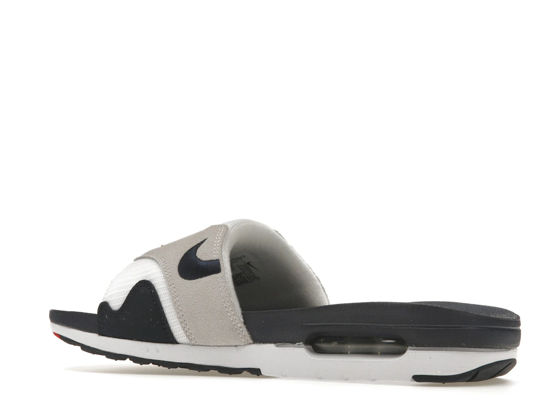 Vue 22 de Nike Air Max 1 Slide Obsidian University Red