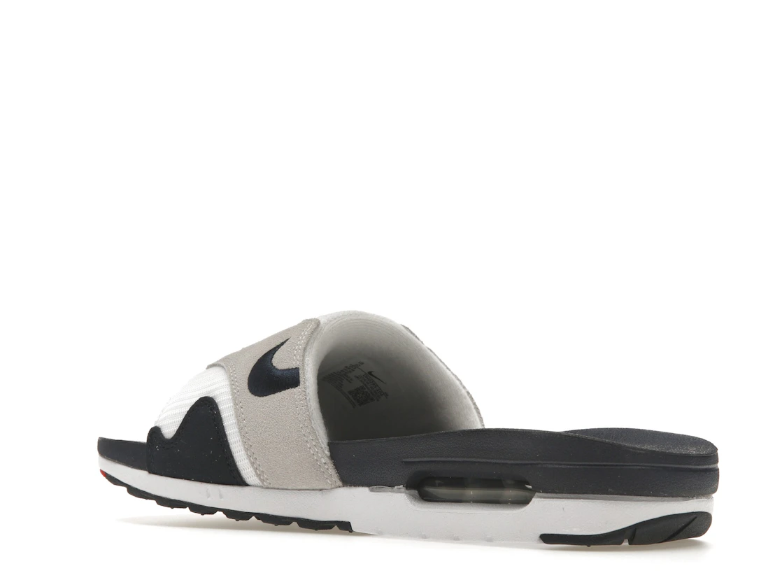 Vue 23 de Nike Air Max 1 Slide Obsidian University Red