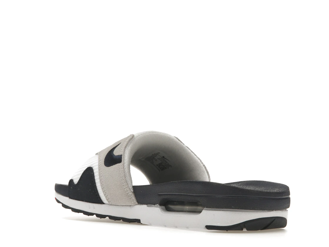 Vue 24 de Nike Air Max 1 Slide Obsidian University Red