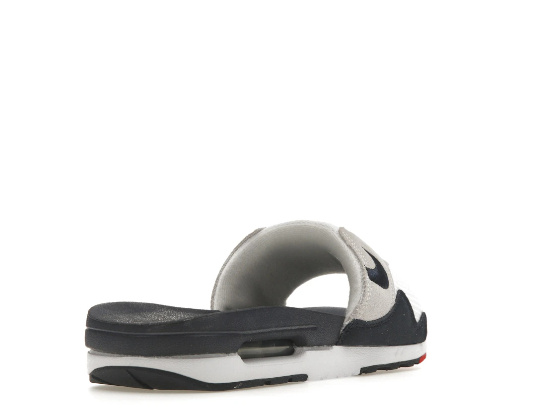 Vue 31 de Nike Air Max 1 Slide Obsidian University Red