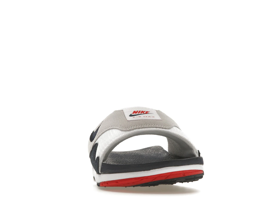 Vue 9 de Nike Air Max 1 Slide Obsidian University Red