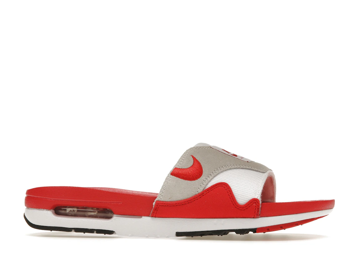Vue 2 de Nike Air Max 1 Slide White University Red