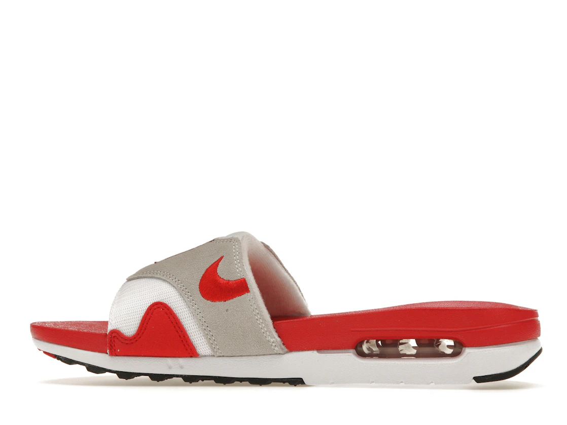 Vue 20 de Nike Air Max 1 Slide White University Red