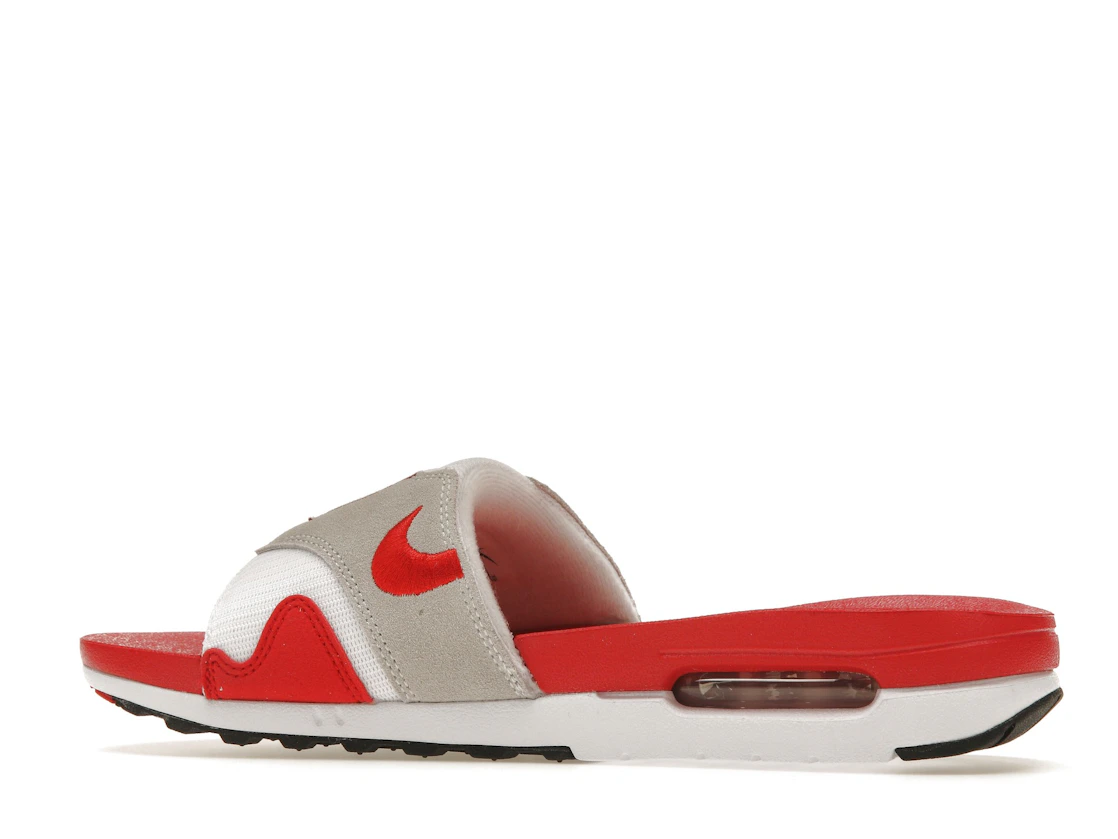 Vue 21 de Nike Air Max 1 Slide White University Red