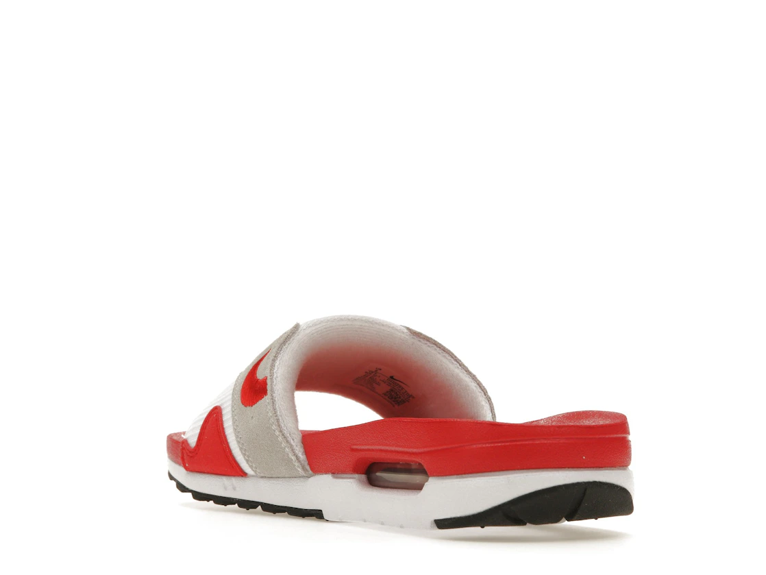 Vue 25 de Nike Air Max 1 Slide White University Red