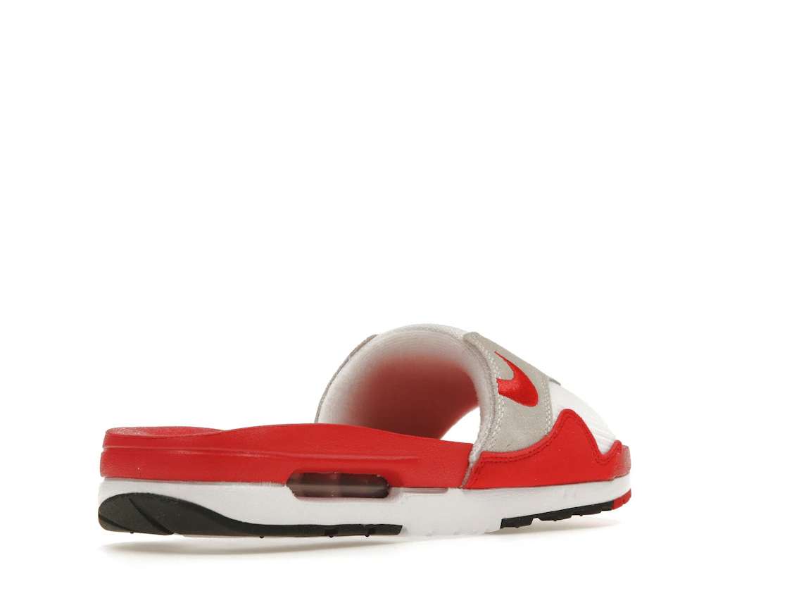 Vue 32 de Nike Air Max 1 Slide White University Red