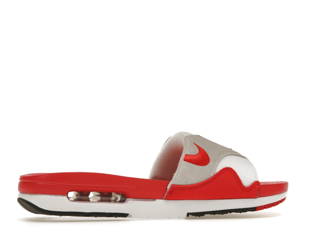 Vue 35 de Nike Air Max 1 Slide White University Red