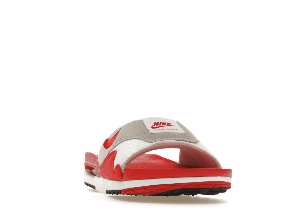 Vue 8 de Nike Air Max 1 Slide White University Red