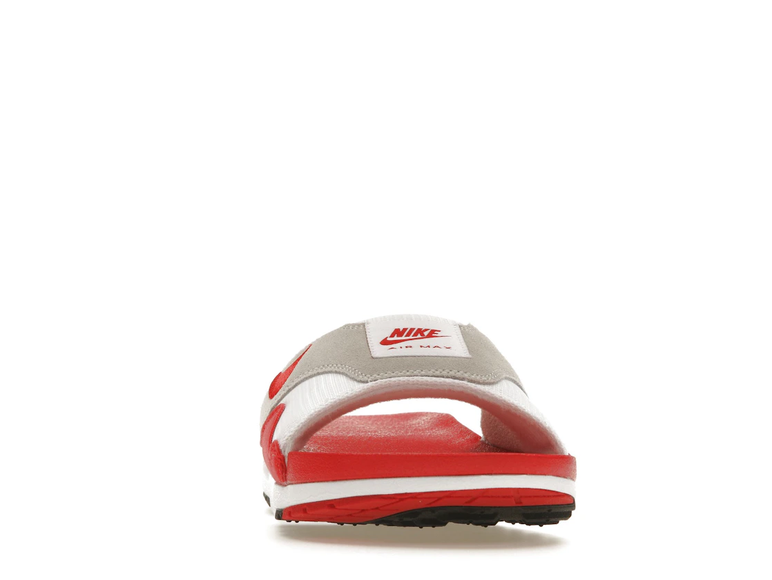 Vue 9 de Nike Air Max 1 Slide White University Red