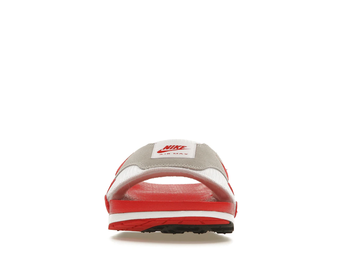 Vue 10 de Nike Air Max 1 Slide White University Red