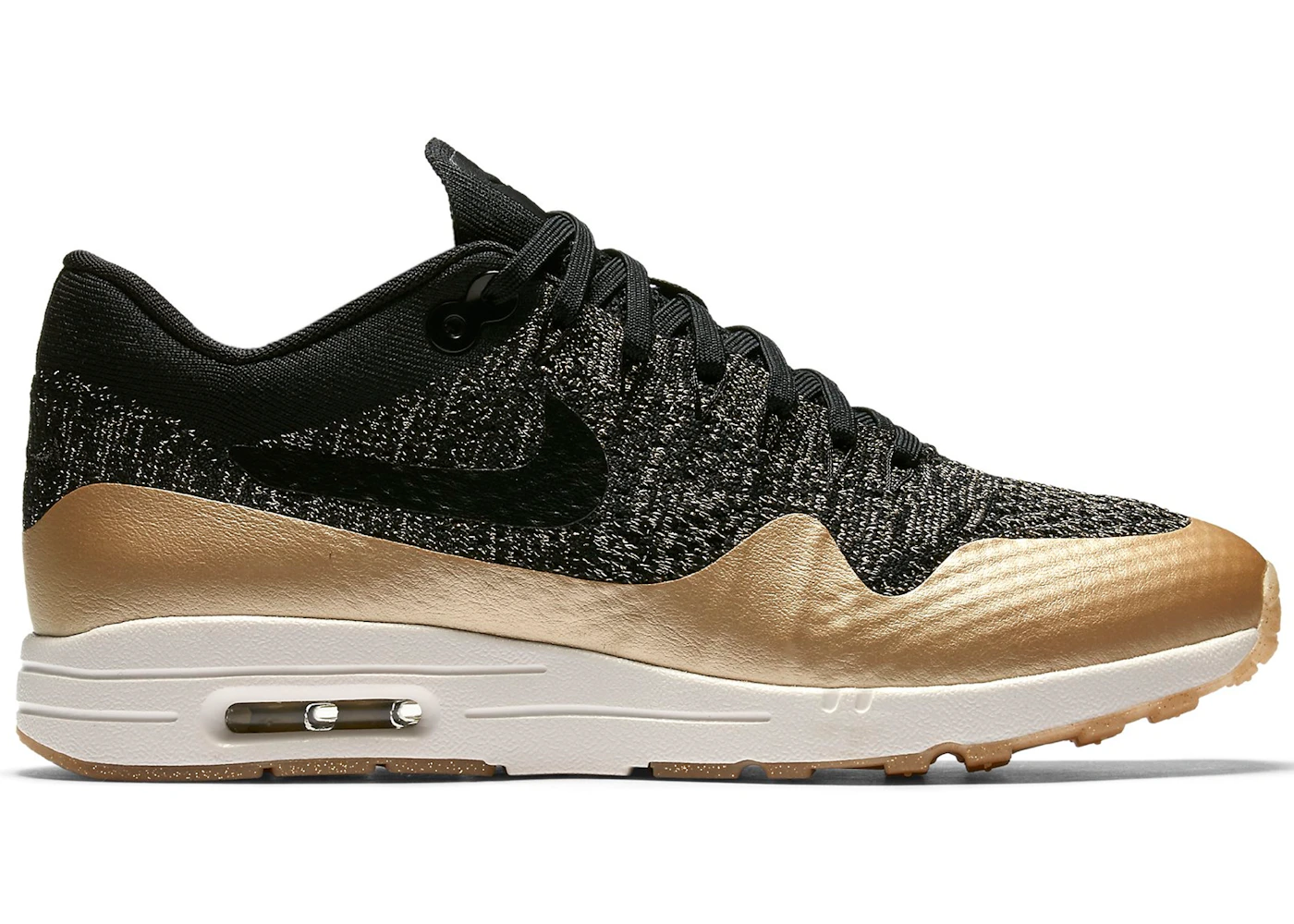 Nike Air Max 1 Ultra Flyknit Metallic Gold 