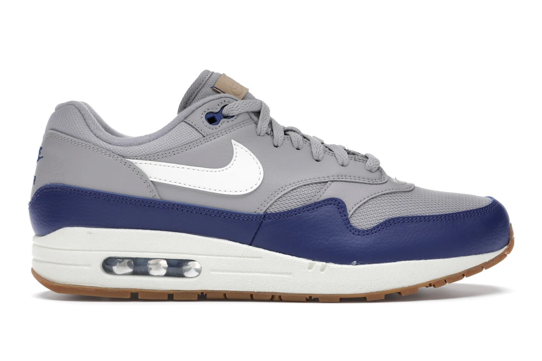 Vue 1 de Nike Air Max 1 Atmosphere Grey Deep Royal Blue