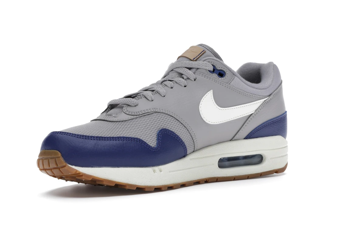 Vue 15 de Nike Air Max 1 Atmosphere Grey Deep Royal Blue