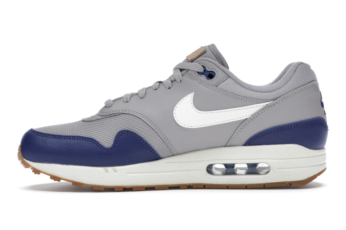 Vue 19 de Nike Air Max 1 Atmosphere Grey Deep Royal Blue