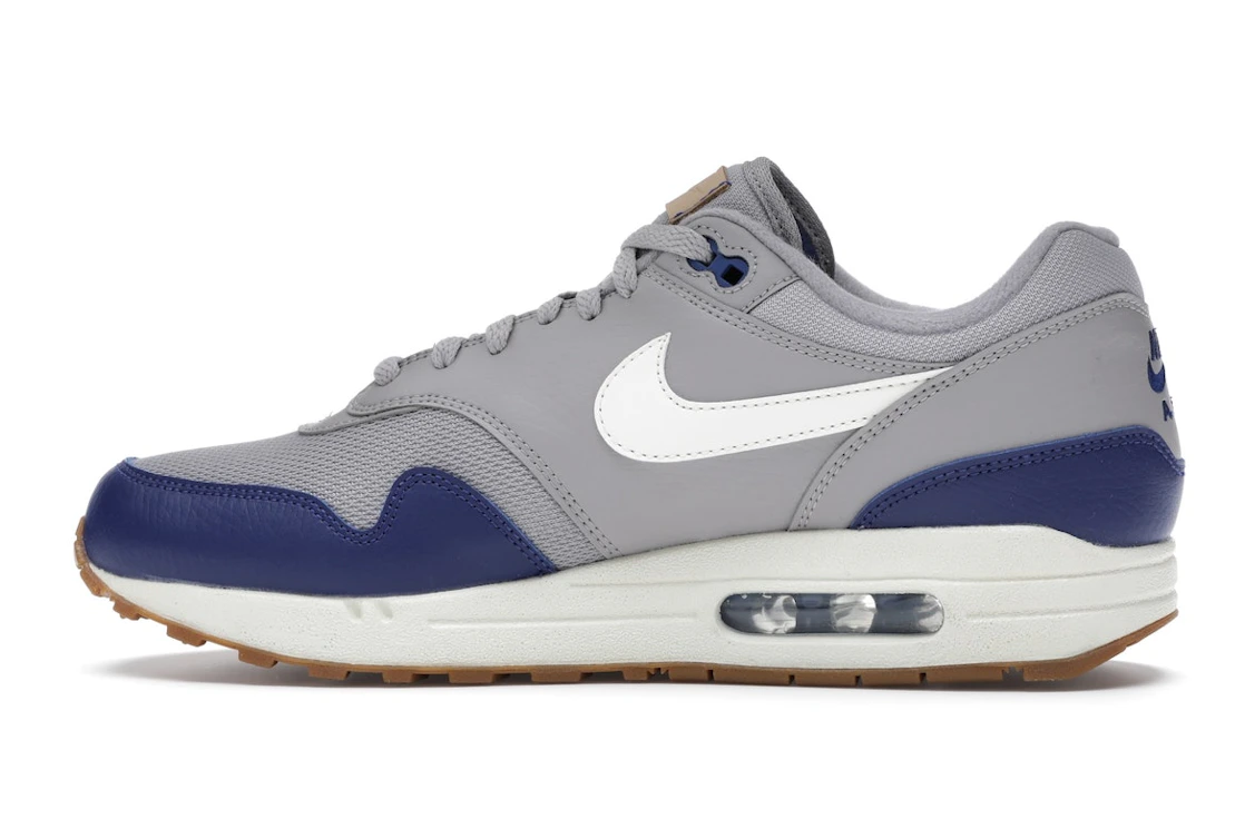 Vue 20 de Nike Air Max 1 Atmosphere Grey Deep Royal Blue