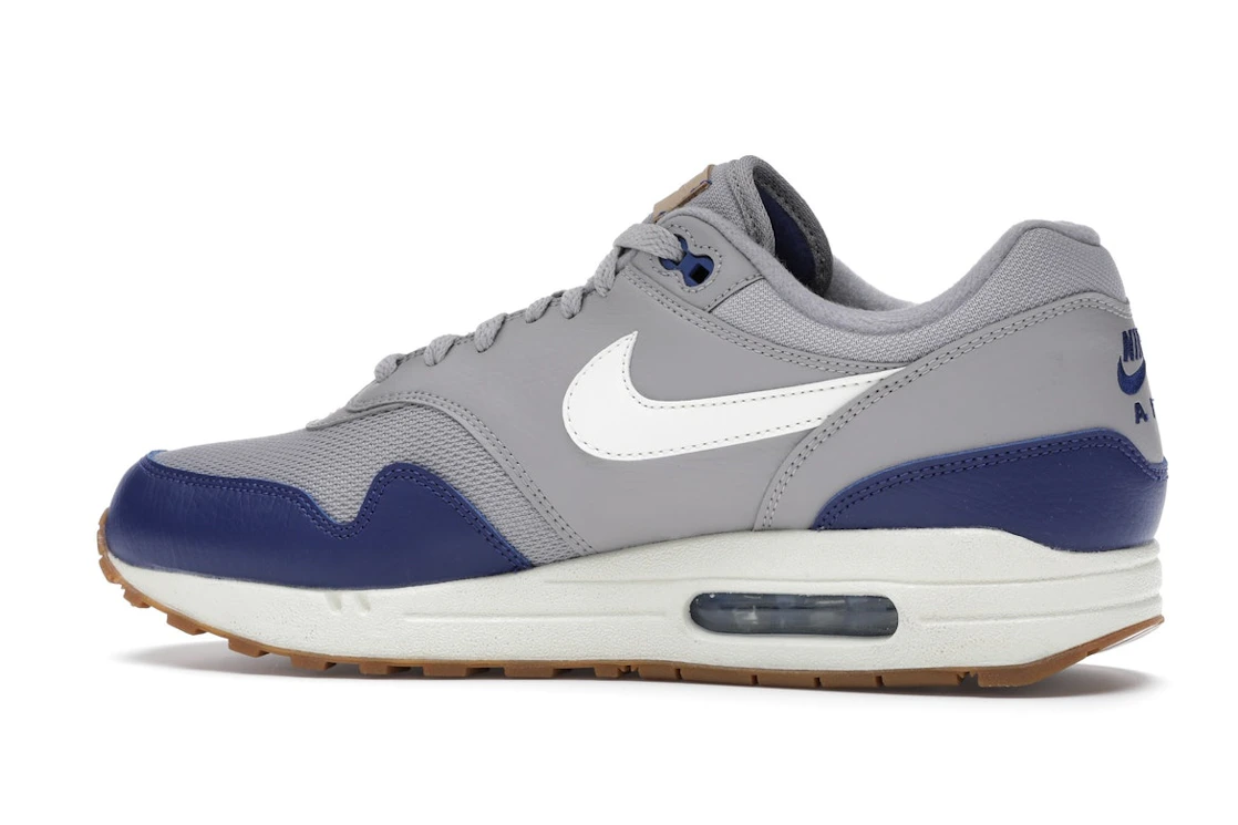 Vue 21 de Nike Air Max 1 Atmosphere Grey Deep Royal Blue