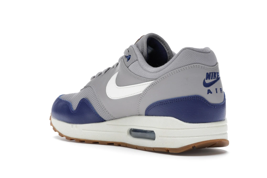Vue 24 de Nike Air Max 1 Atmosphere Grey Deep Royal Blue