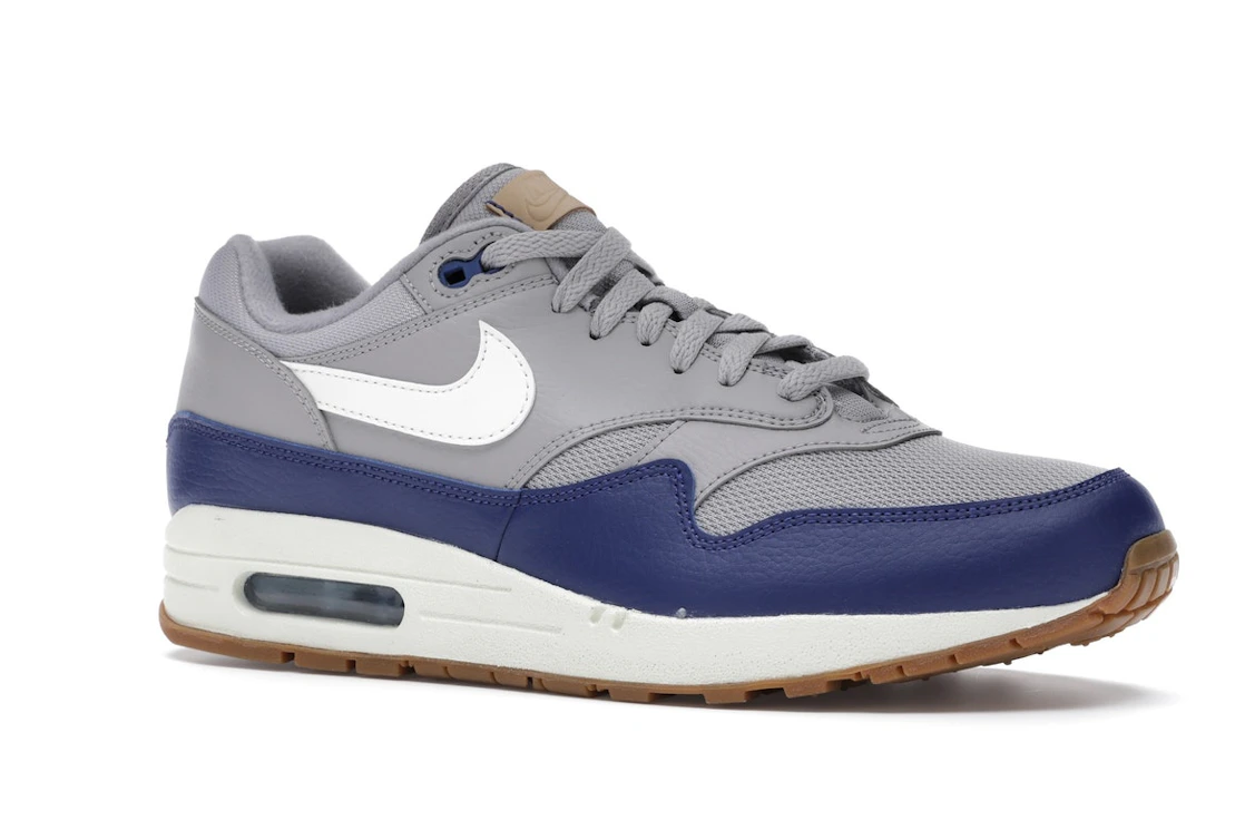 Vue 4 de Nike Air Max 1 Atmosphere Grey Deep Royal Blue