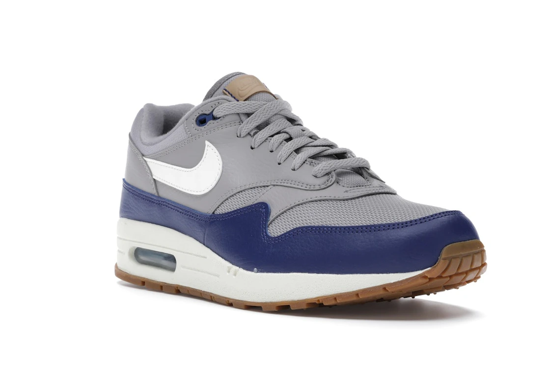 Vue 6 de Nike Air Max 1 Atmosphere Grey Deep Royal Blue