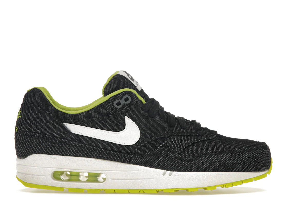 Vue 1 de Nike Air Max 1 Black Denim Cyber
