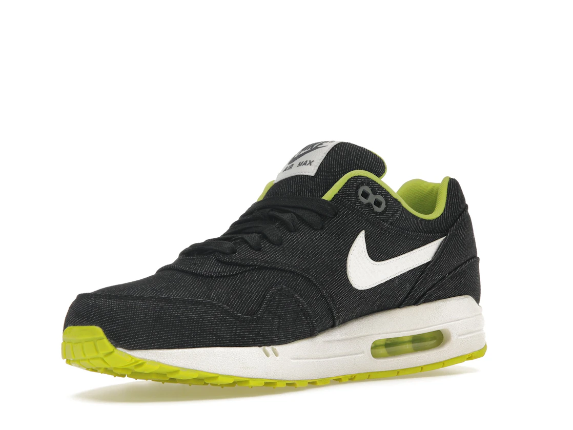 Vue 15 de Nike Air Max 1 Black Denim Cyber