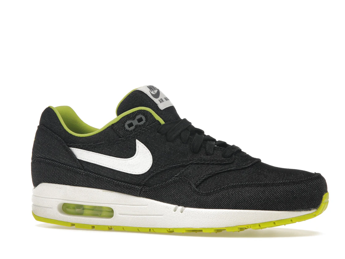 Vue 3 de Nike Air Max 1 Black Denim Cyber