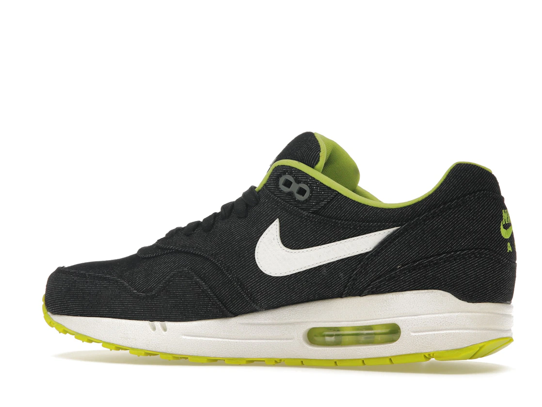 Vue 21 de Nike Air Max 1 Black Denim Cyber