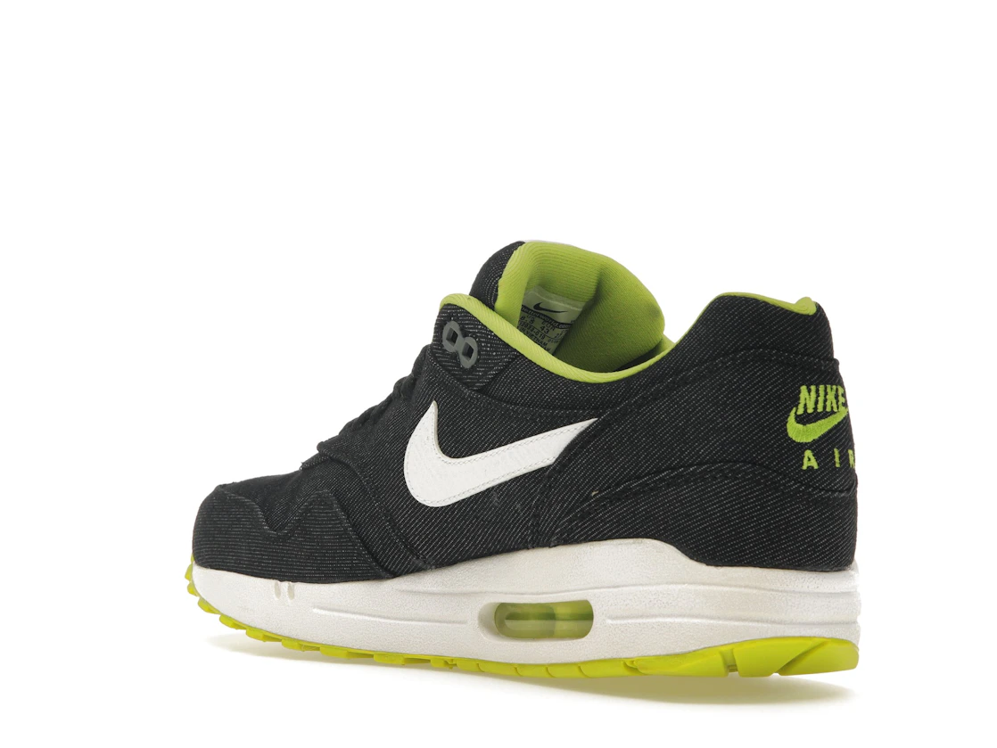 Vue 24 de Nike Air Max 1 Black Denim Cyber