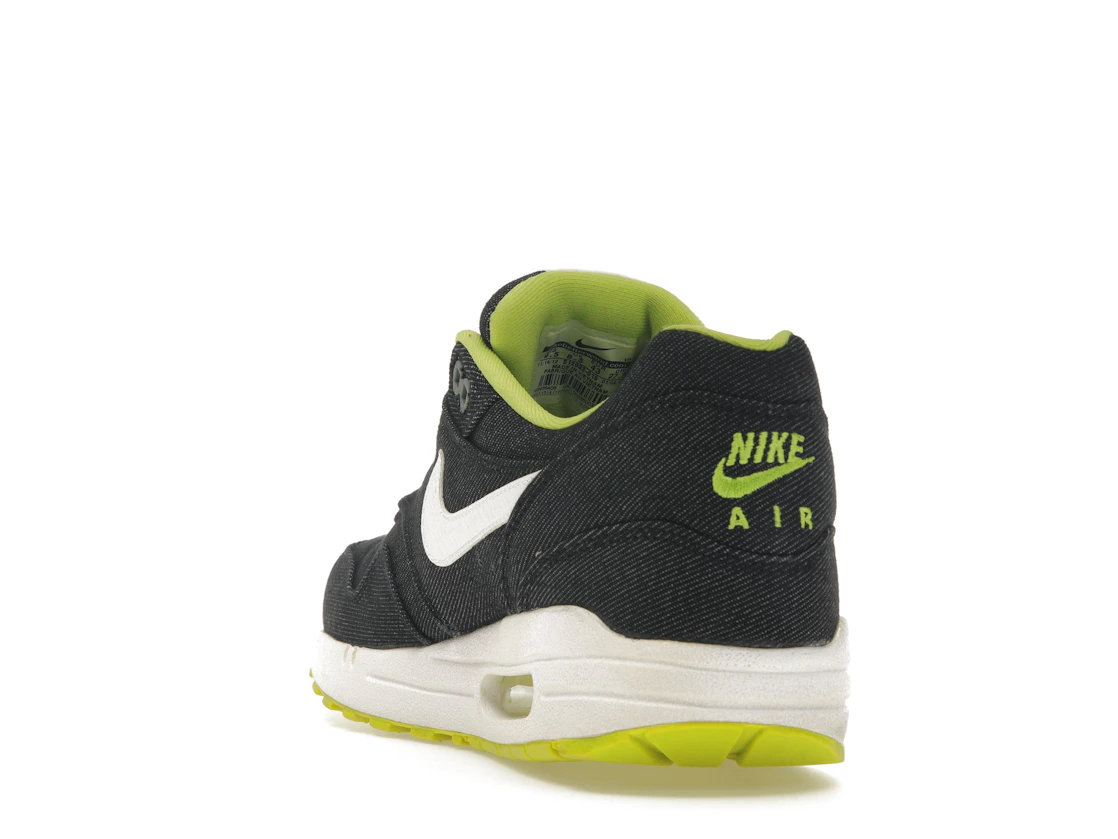 Vue 26 de Nike Air Max 1 Black Denim Cyber