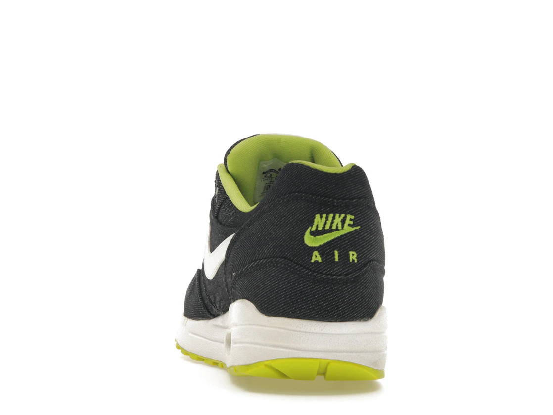 Vue 27 de Nike Air Max 1 Black Denim Cyber